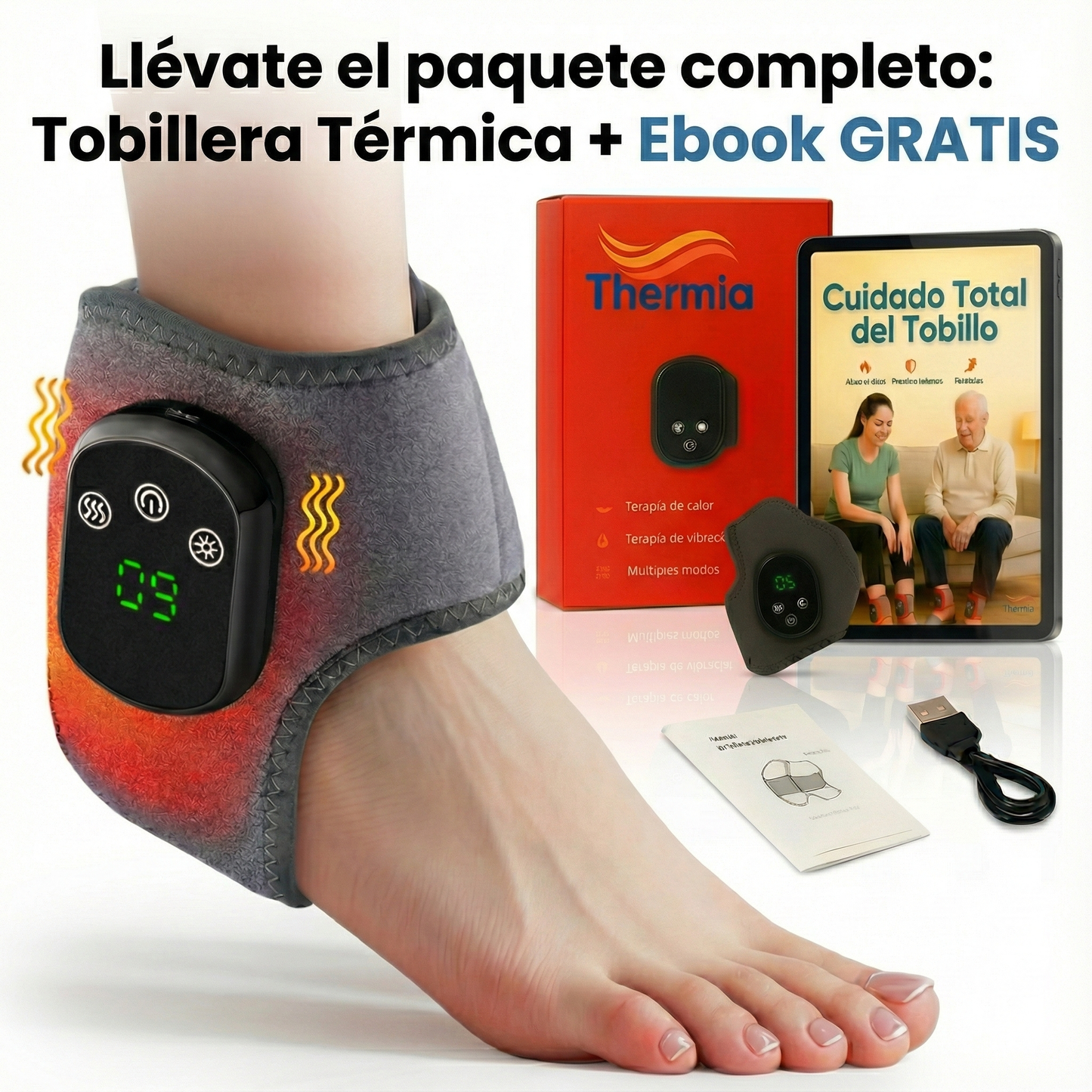 Tobillera Térmica Masajeadora - Thermia®